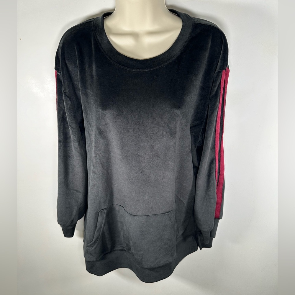New York and company velvet track suit top size Xlarge